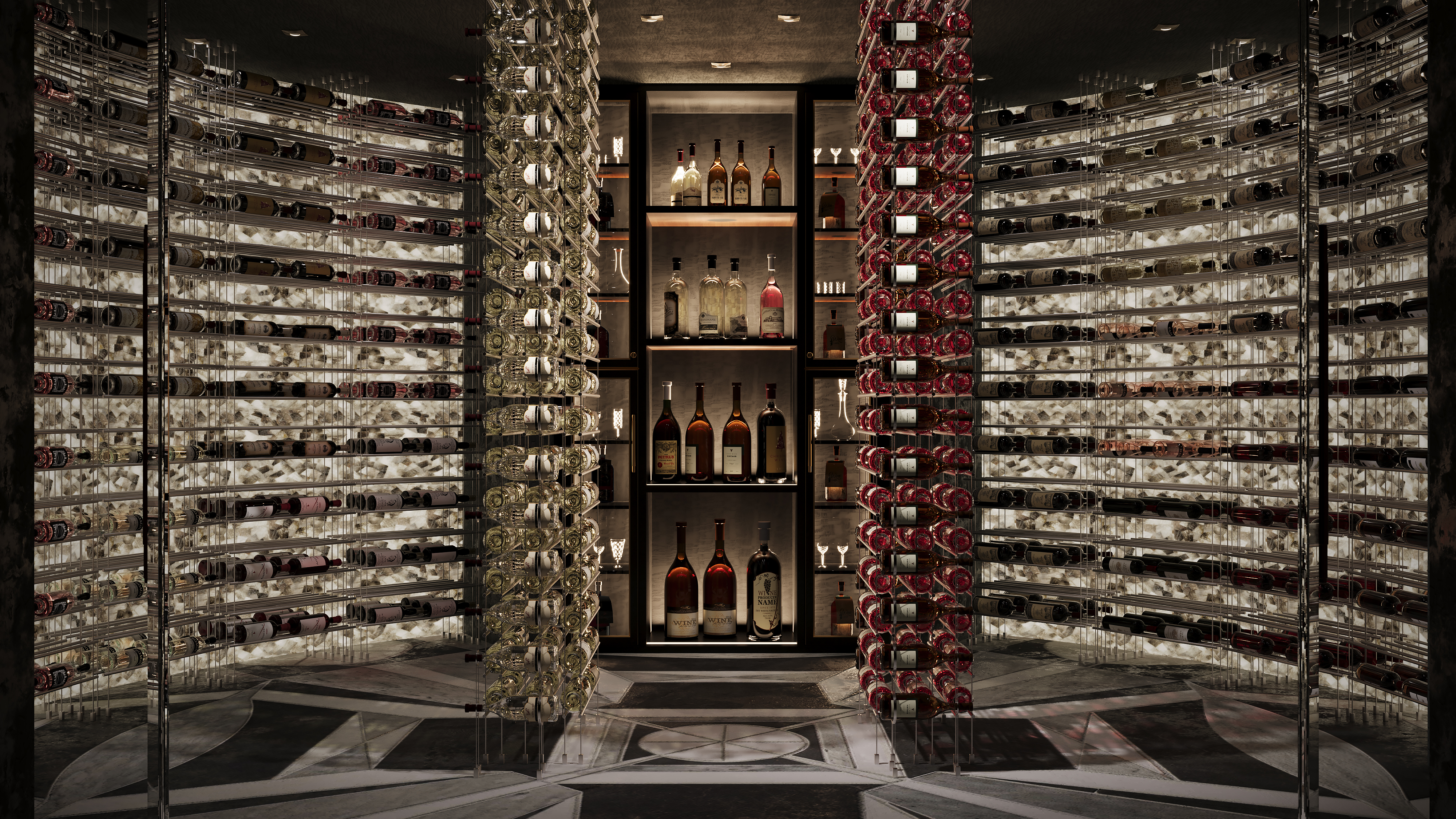 Custom wine cellar